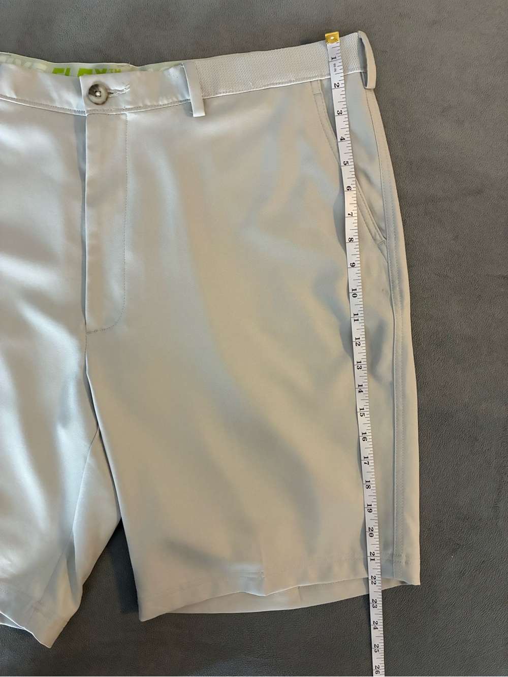 Haggar Active Flex Men's Performance Golf Shorts - Light Taupe - Picture 6 of 6
